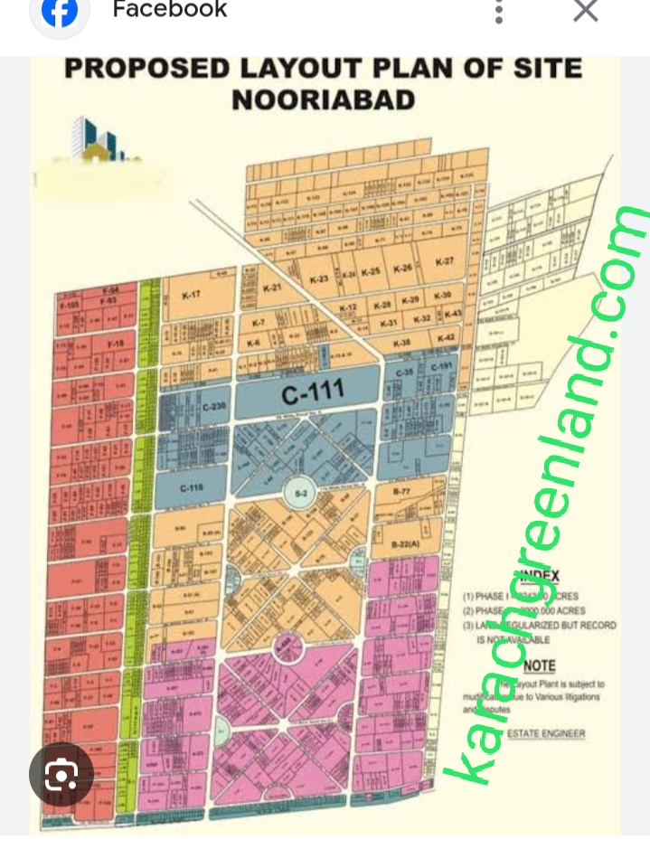 Two Acres Industrial plot with boundary wall in Nooriabad Industrial zone - Image 2