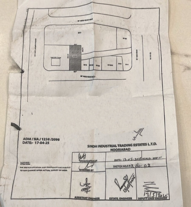 Two Acres Industrial plot with boundary wall in Nooriabad Industrial zone - Image 3